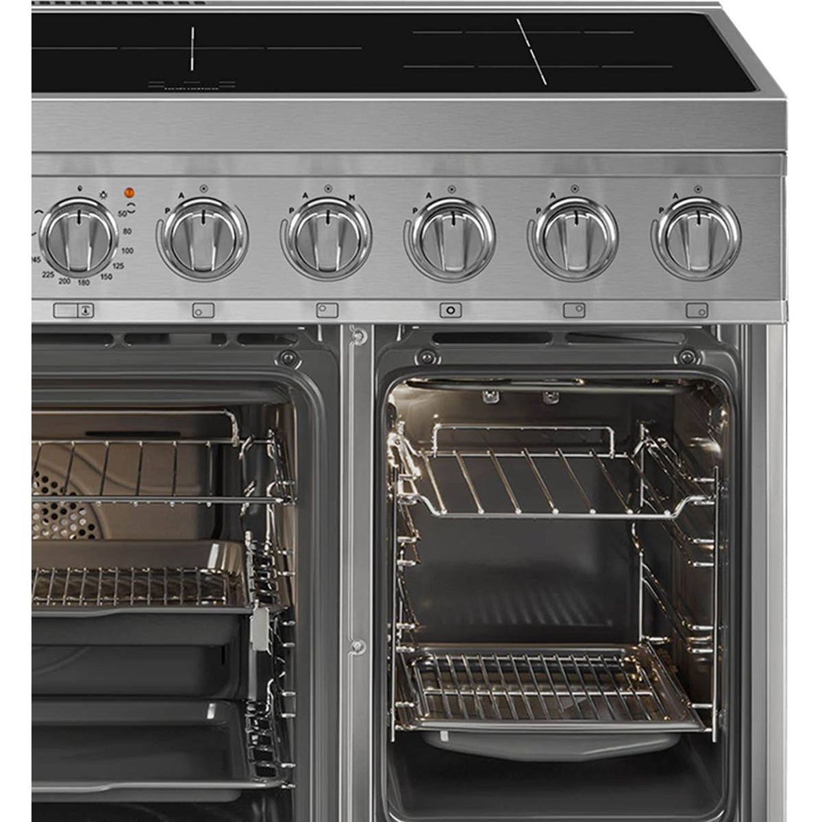 Smeg Portofino CPF92IMX Electric Range Cooker with Induction Hob - Stainless Steel - A-A Rated