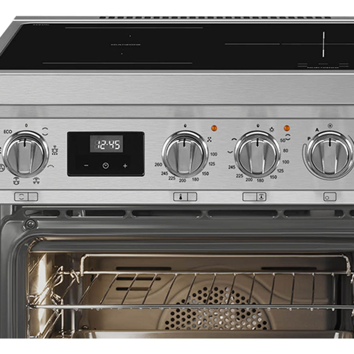 Smeg Portofino CPF92IMX Electric Range Cooker with Induction Hob - Stainless Steel - A-A Rated