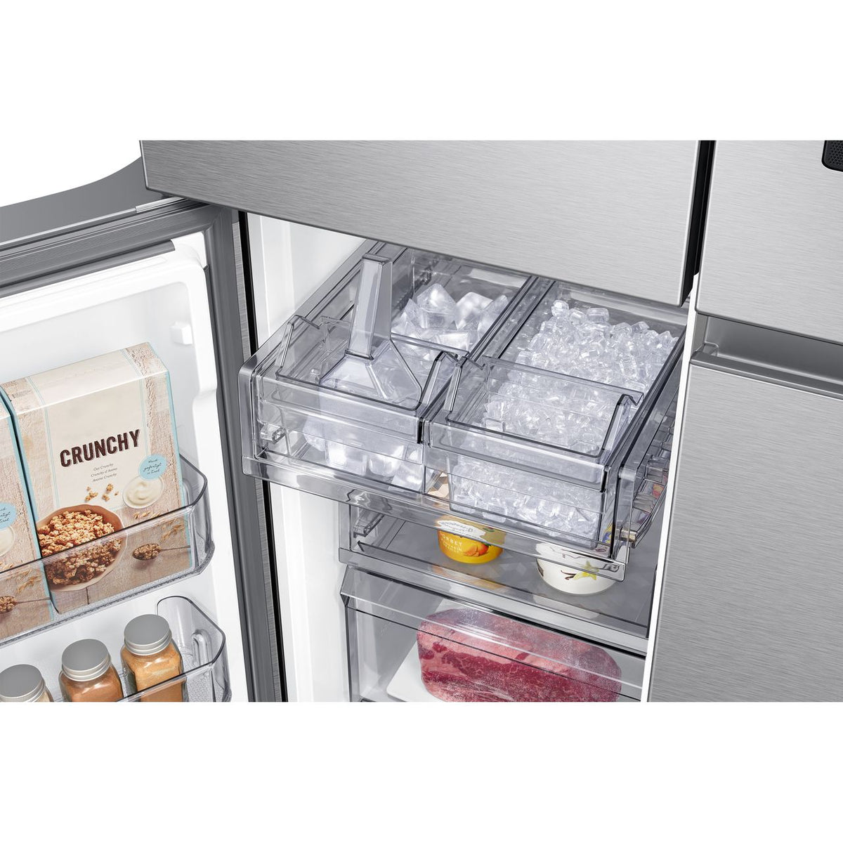 Samsung Family Hub™ RF65A977FSR Wifi Connected Plumbed Total No Frost American Fridge Freezer - Steel - F Rated