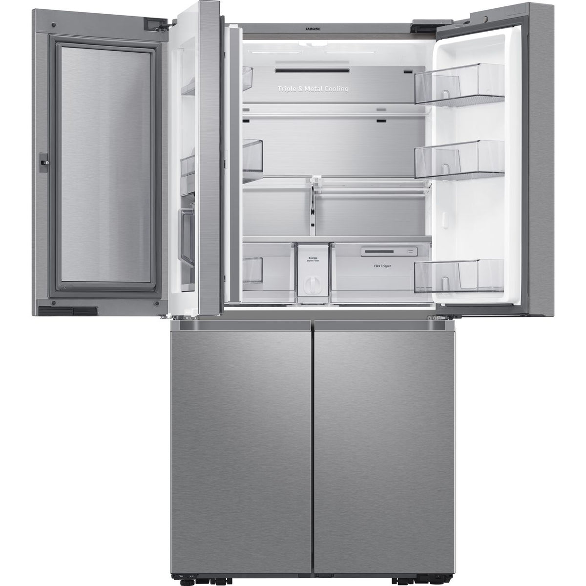 Samsung Family Hub™ RF65A977FSR Wifi Connected Plumbed Total No Frost American Fridge Freezer - Steel - F Rated