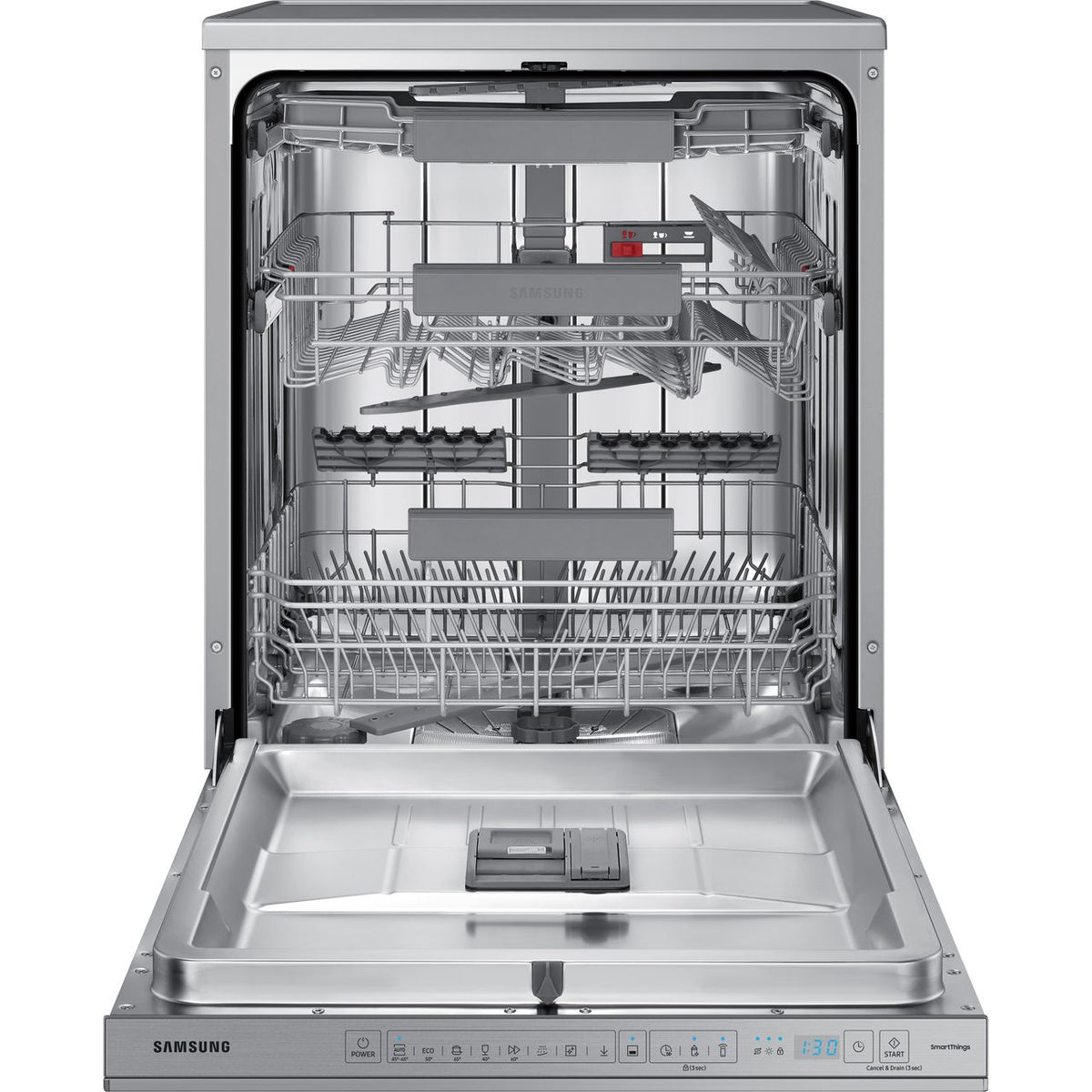 Samsung Series 11 DW60A8060FS Wifi Connected Standard Dishwasher - Stainless Steel - B Rated