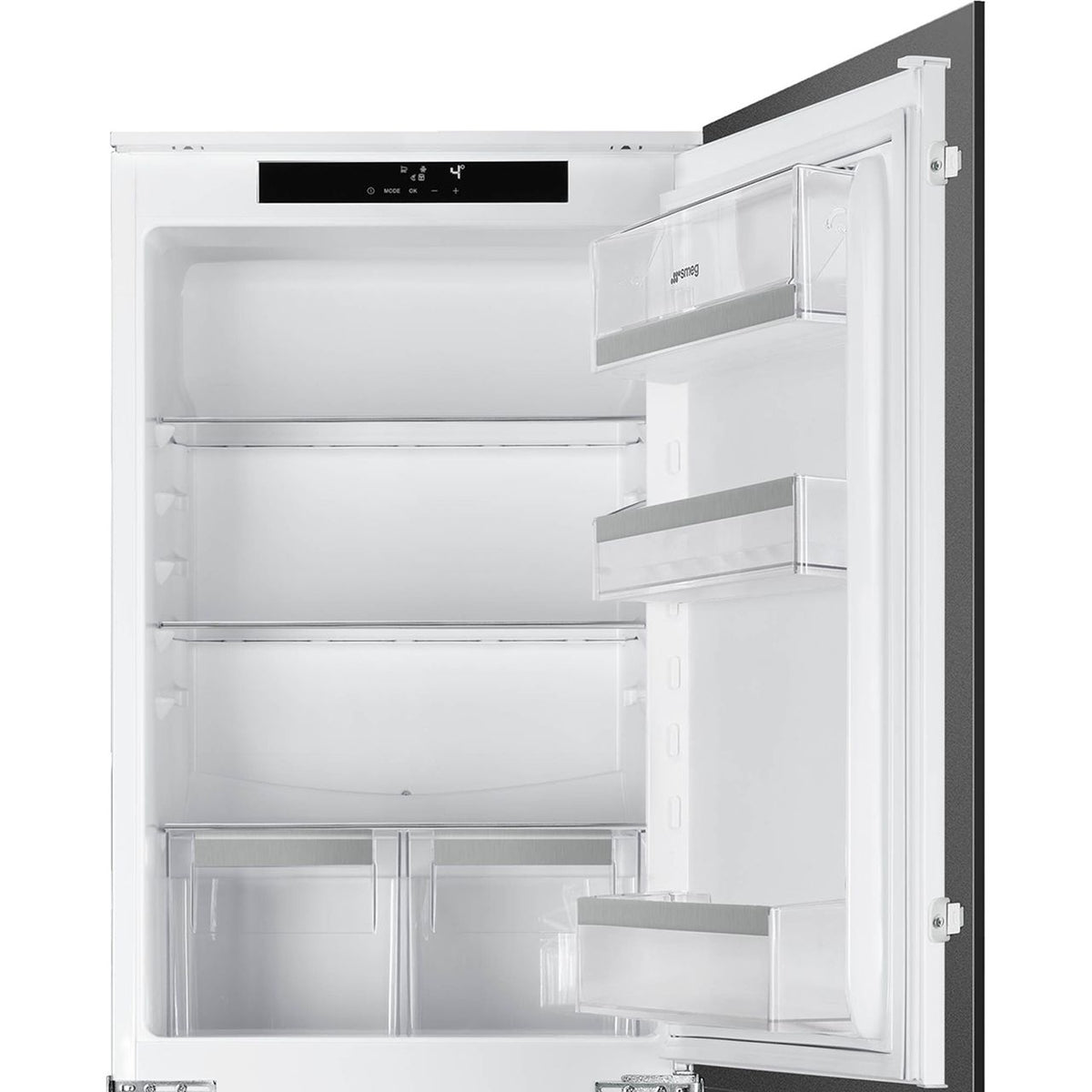 Smeg UKC8174NF Integrated 50-50 Frost Free Fridge Freezer with Sliding Door Fixing Kit - White - F Rated