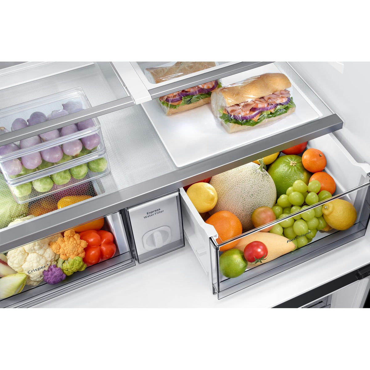 Samsung Family Hub™ RF65A977FB1 Wifi Connected Plumbed Total No Frost American Fridge Freezer - Black - Stainless Steel - F Rated