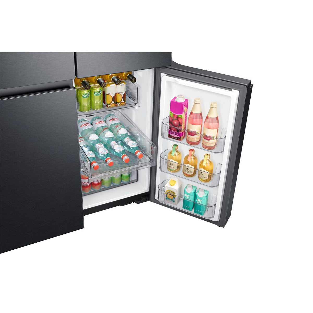 Samsung Family Hub™ RF65A977FB1 Wifi Connected Plumbed Total No Frost American Fridge Freezer - Black - Stainless Steel - F Rated