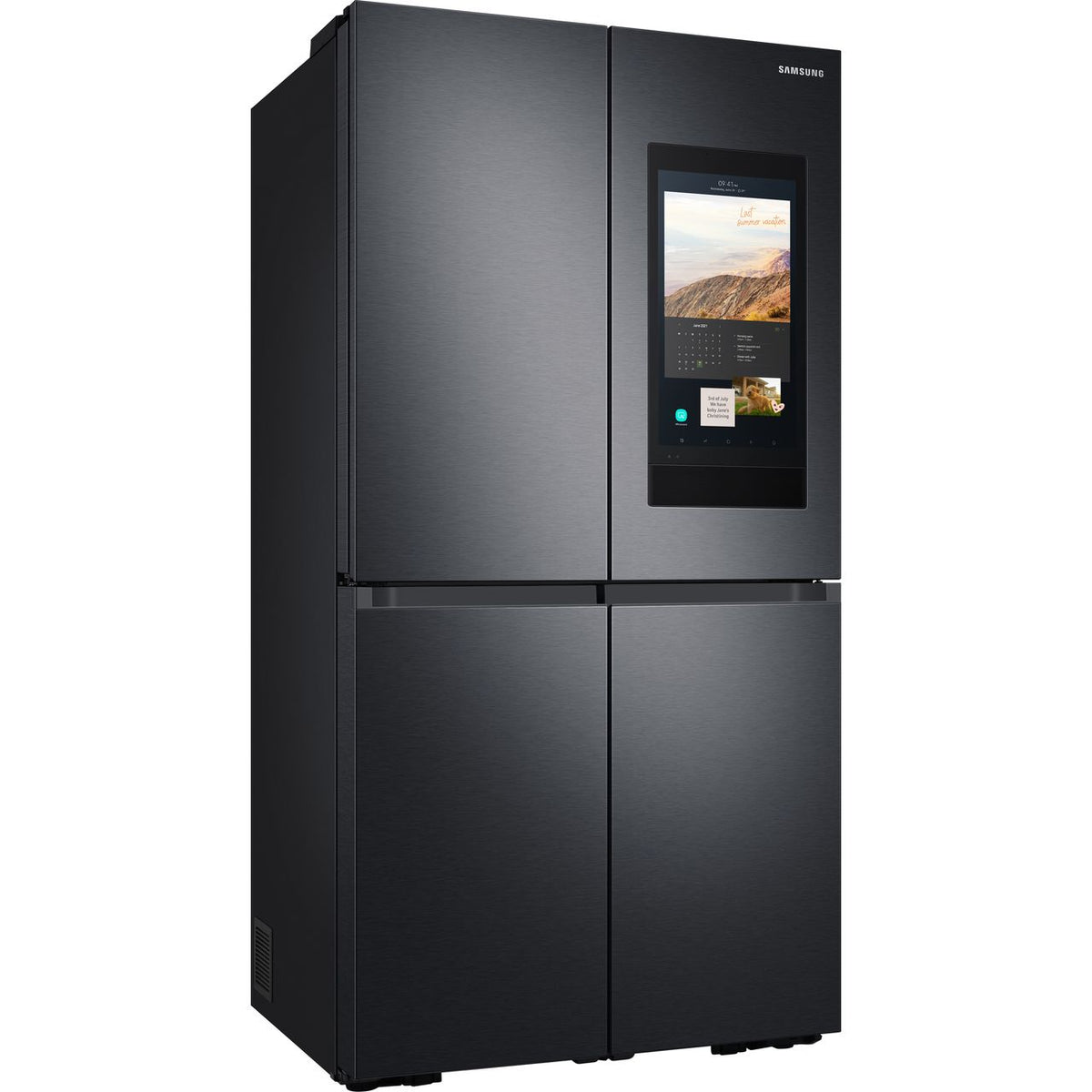 Samsung Family Hub™ RF65A977FB1 Wifi Connected Plumbed Total No Frost American Fridge Freezer - Black - Stainless Steel - F Rated