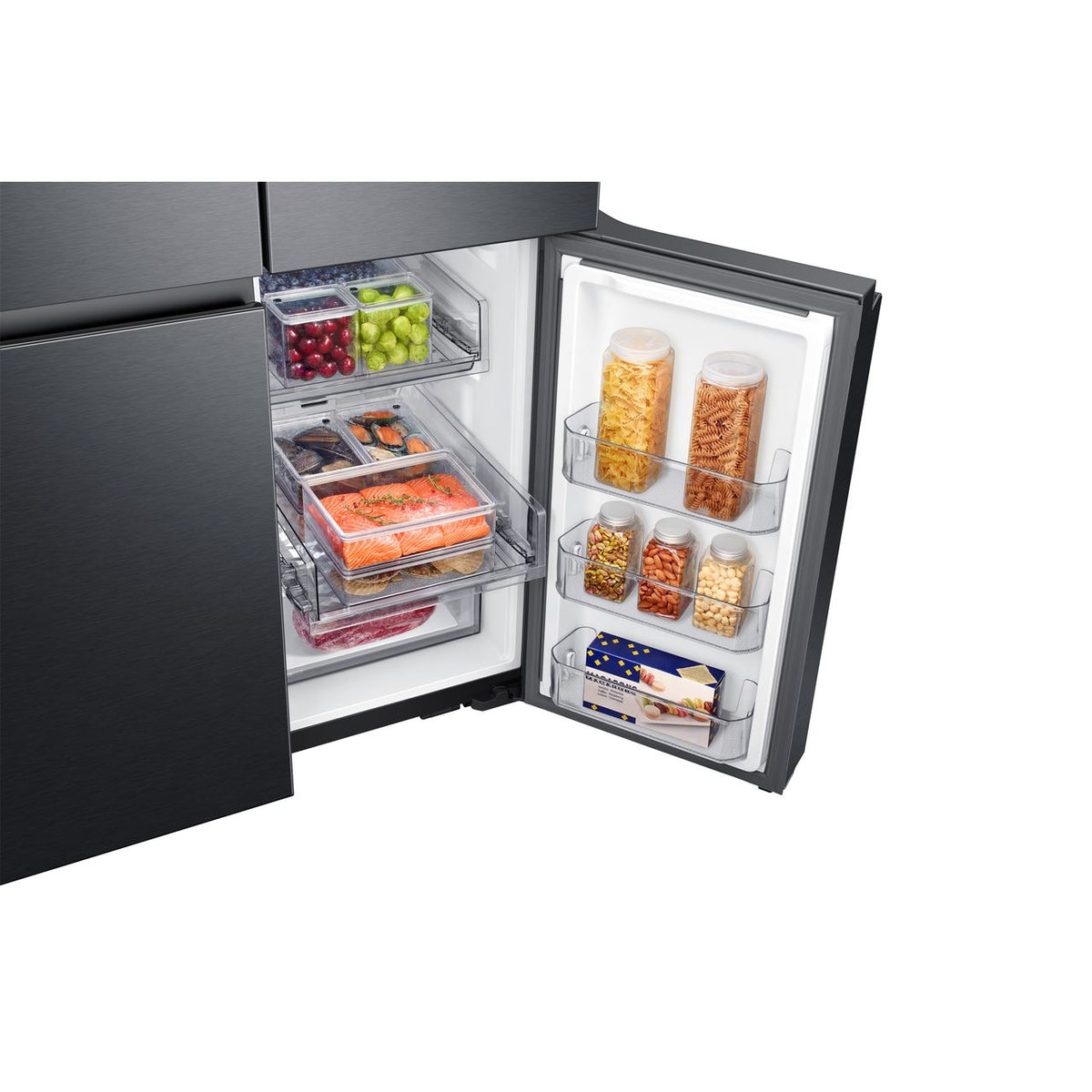 Samsung Family Hub™ RF65A977FB1 Wifi Connected Plumbed Total No Frost American Fridge Freezer - Black - Stainless Steel - F Rated