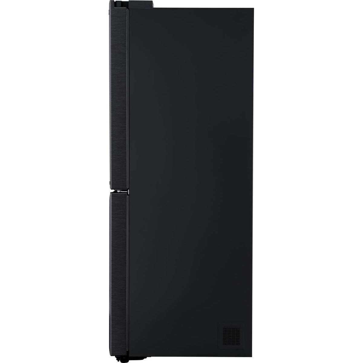 LG NatureFRESH™ GML844MC7E Wifi Connected Plumbed Frost Free American Fridge Freezer - Matte Black - E Rated