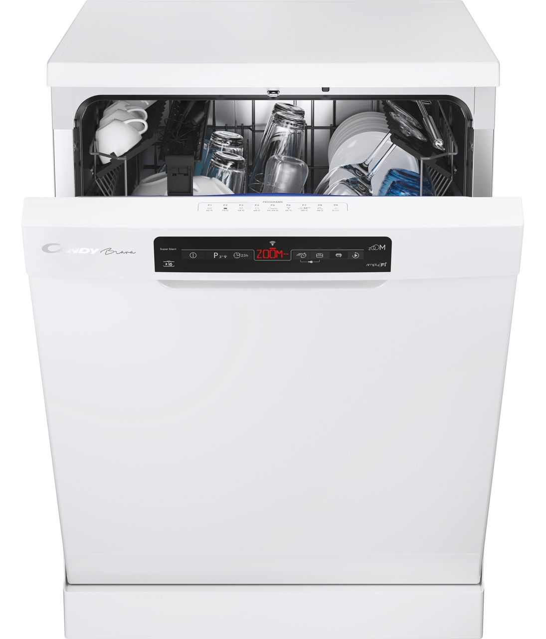 Candy Brava CF6E5DFW Wifi Connected Standard Dishwasher - White - E Rated