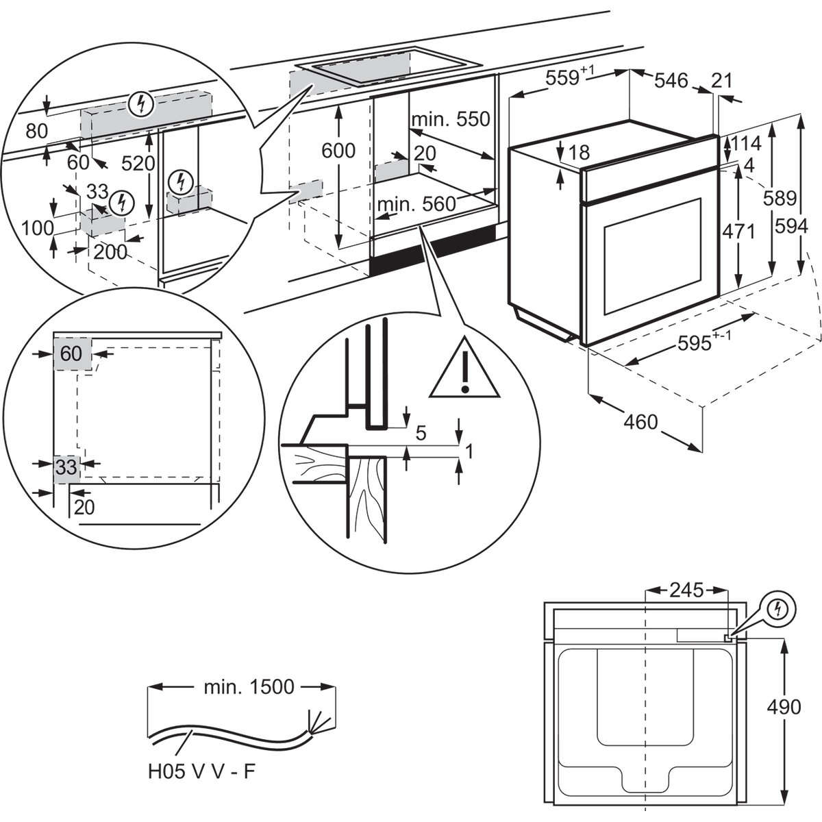 AEG 7000 SteamCrisp® BSE978330M Wifi Connected Built In Electric Single Oven with Pyrolytic Cleaning - Black - Stainless Steel - A++ Rated