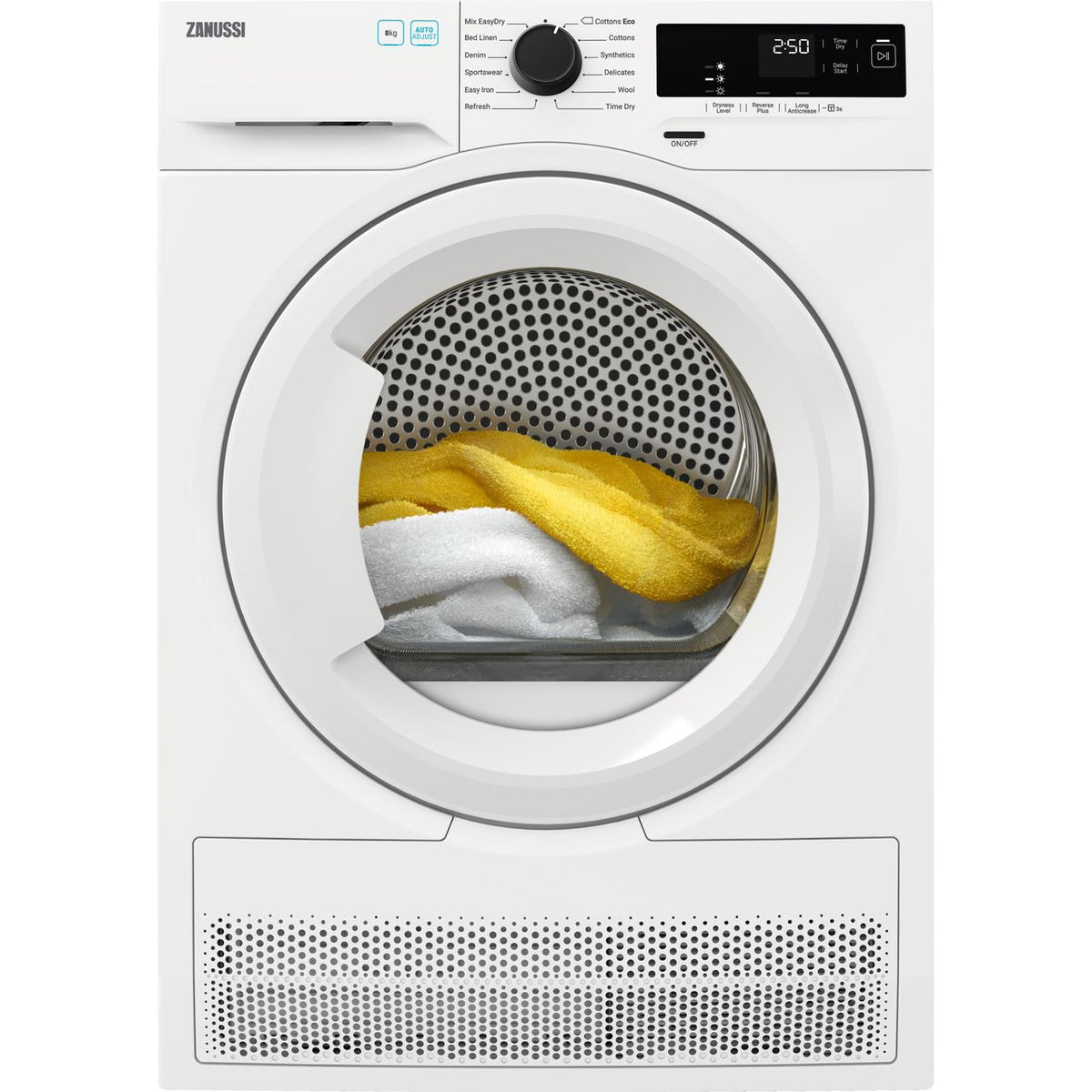 Zanussi ZDH87A2PW 8Kg Heat Pump Tumble Dryer - White - A++ Rated