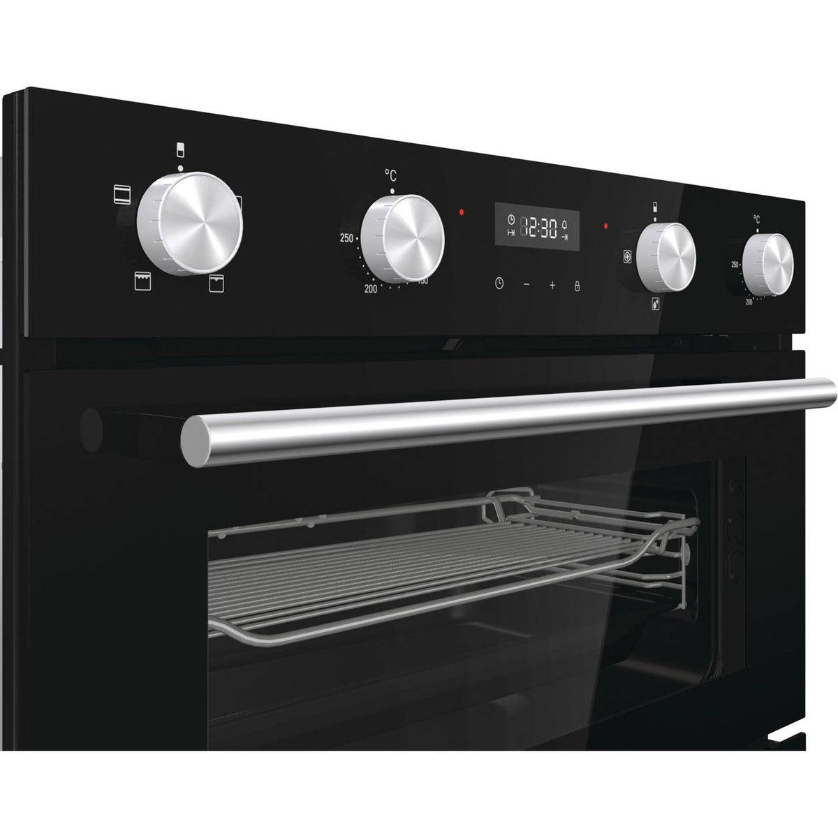 Hisense BI6095IGUK Built In Electric Double Oven and Induction Hob Pack - Black - A-A Rated