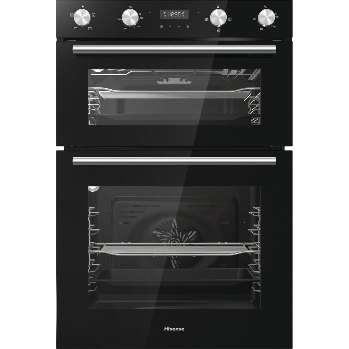 Hisense BI6095IGUK Built In Electric Double Oven and Induction Hob Pack - Black - A-A Rated