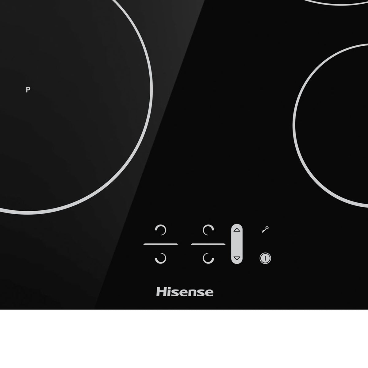 Hisense BI6095IGUK Built In Electric Double Oven and Induction Hob Pack - Black - A-A Rated