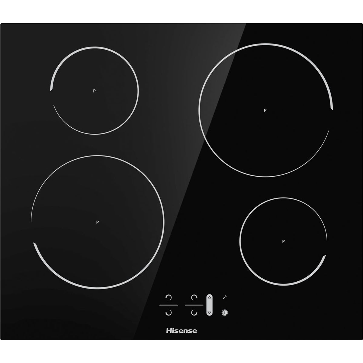 Hisense BI6095IGUK Built In Electric Double Oven and Induction Hob Pack - Black - A-A Rated