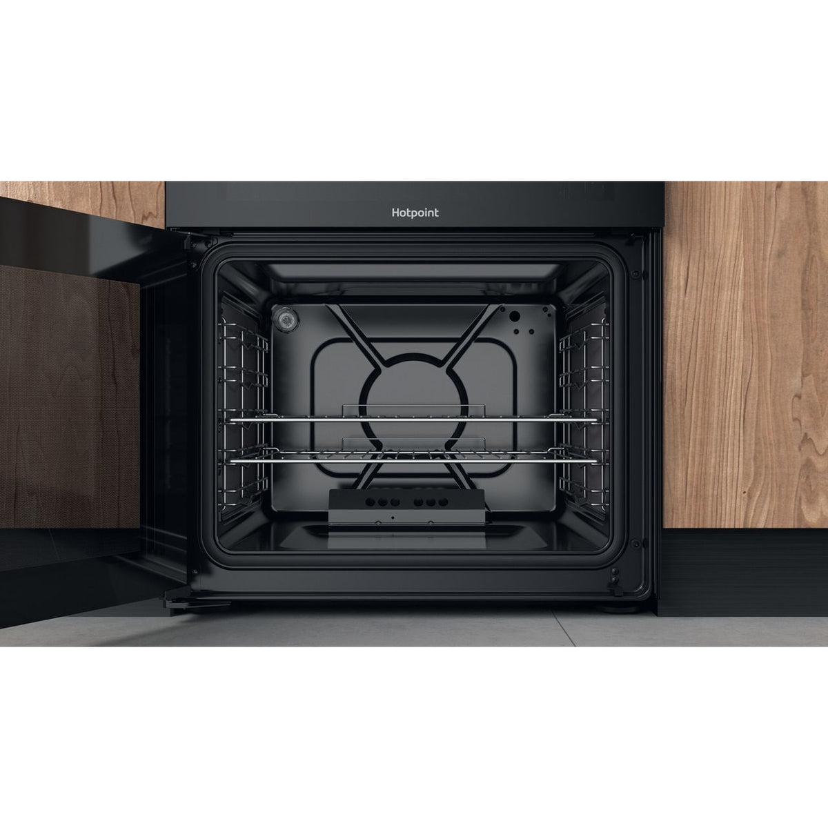 Hotpoint HDM67G0CCB-UK Gas Cooker - Black - A+-A+ Rated