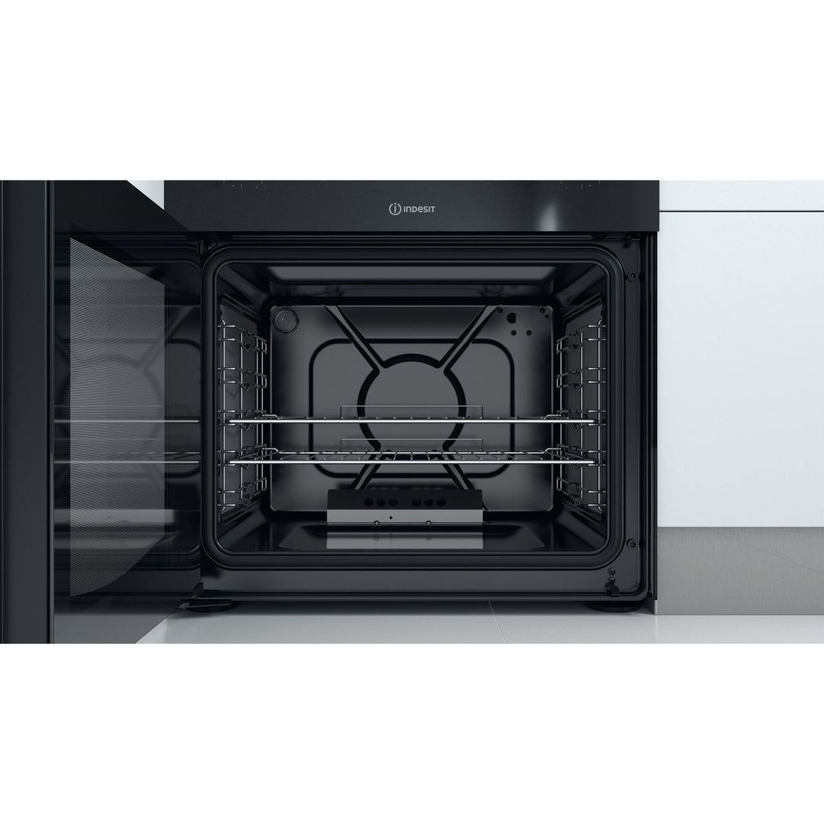 Indesit ID67G0MCB-UK Gas Cooker - Black - A+-A+ Rated