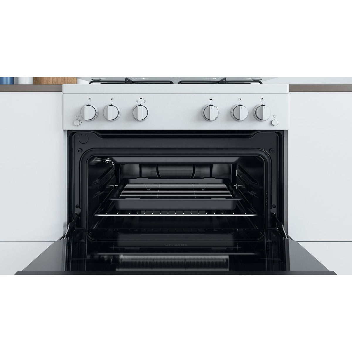 Indesit ID67G0MCW-UK Gas Cooker - White - A+-A+ Rated