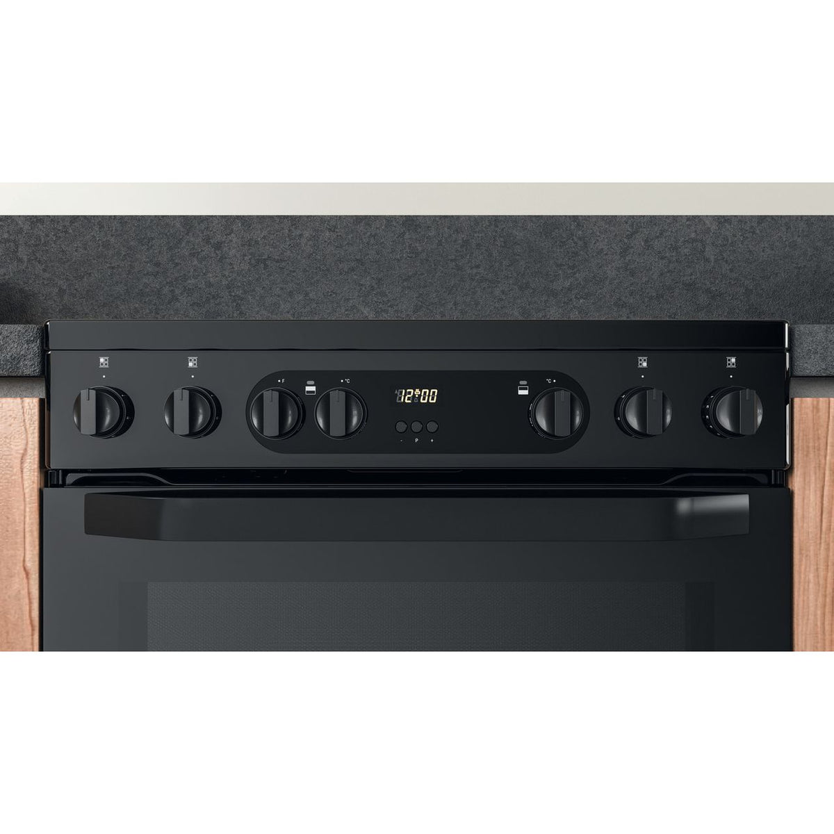 Hotpoint HDM67V9CMB-UK Electric Cooker with Ceramic Hob - Black - A-A Rated