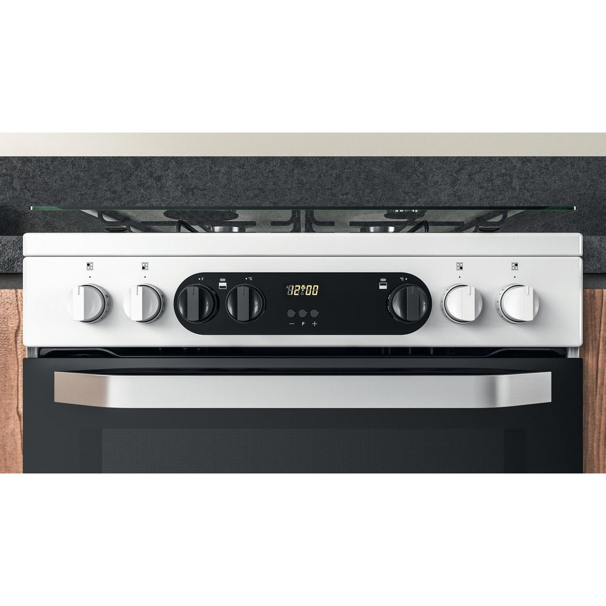 Hotpoint HDM67G9C2CW-UK Dual Fuel Cooker - White - A-A Rated