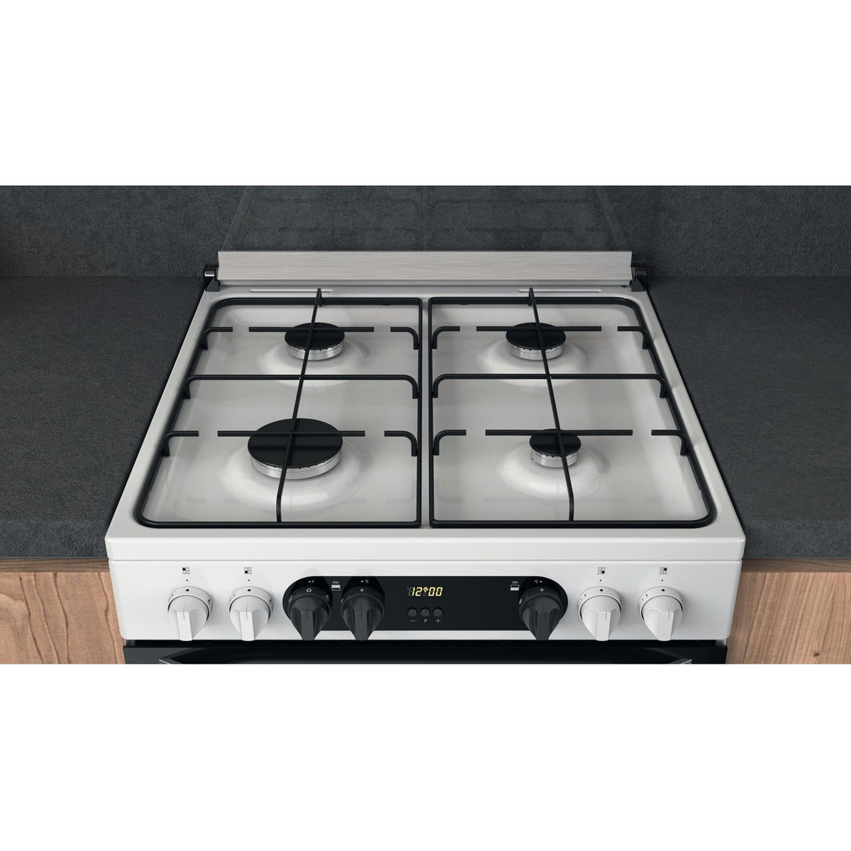 Hotpoint HDM67G9C2CW-UK Dual Fuel Cooker - White - A-A Rated