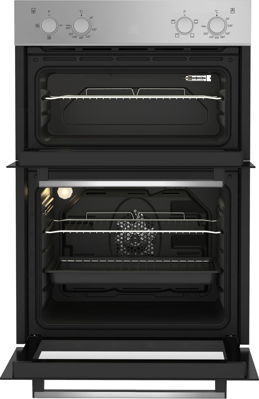 Beko RecycledNet® BBXDF21000S Built In Electric Double Oven - Stainless Steel - A-A Rated