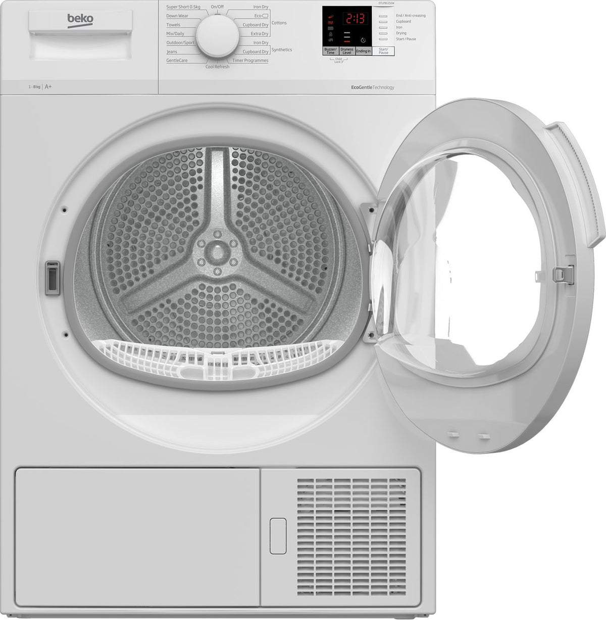 Beko DTLP81151W 8Kg Heat Pump Tumble Dryer - White - A+ Rated