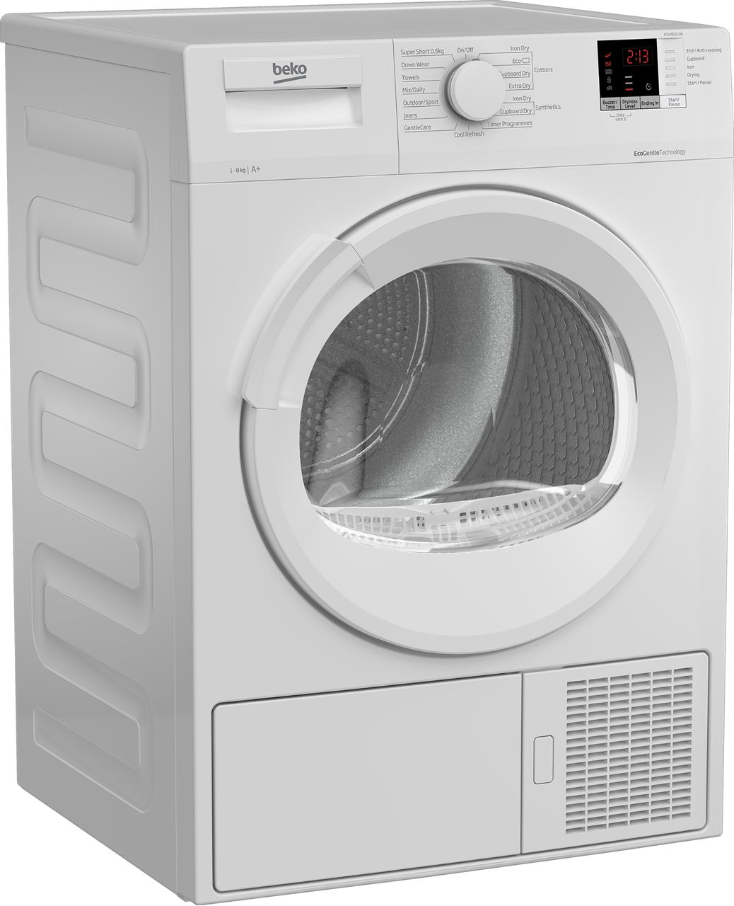 Beko DTLP81151W 8Kg Heat Pump Tumble Dryer - White - A+ Rated