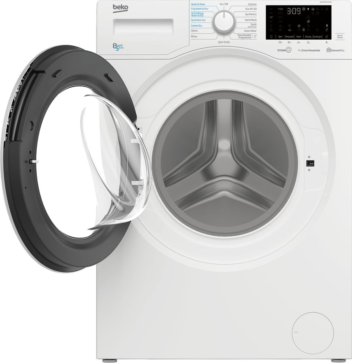 Beko WDEX8540430W 8Kg - 5Kg Washer Dryer with 1400 rpm - White - D Rated