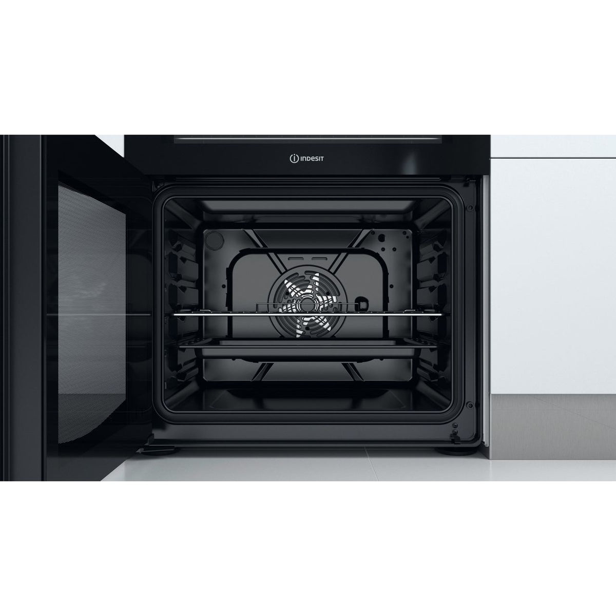 Indesit ID67V9KMW-UK Electric Cooker with Ceramic Hob - White - A-A Rated