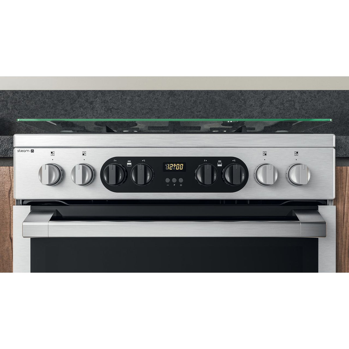 Hotpoint HDM67G8C2CX-UK Dual Fuel Cooker - Stainless Steel - A-A Rated