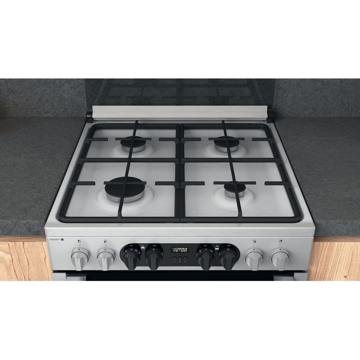 Hotpoint HDM67G8C2CX-UK Dual Fuel Cooker - Stainless Steel - A-A Rated