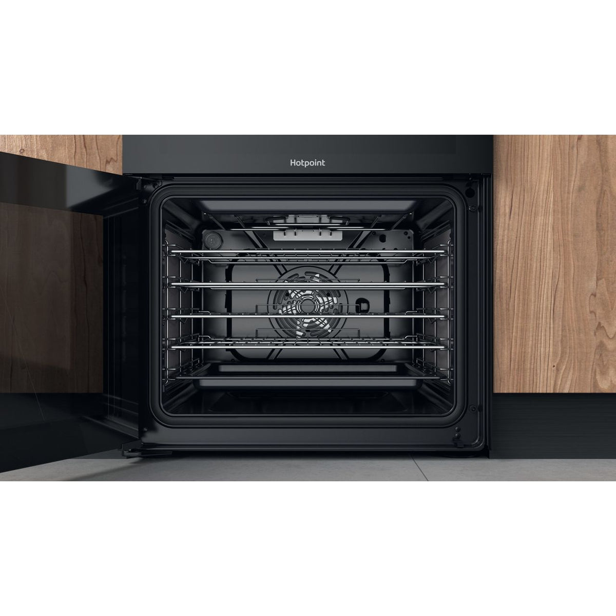 Hotpoint HDM67G8CCB-UK Dual Fuel Cooker - Black - A-A Rated