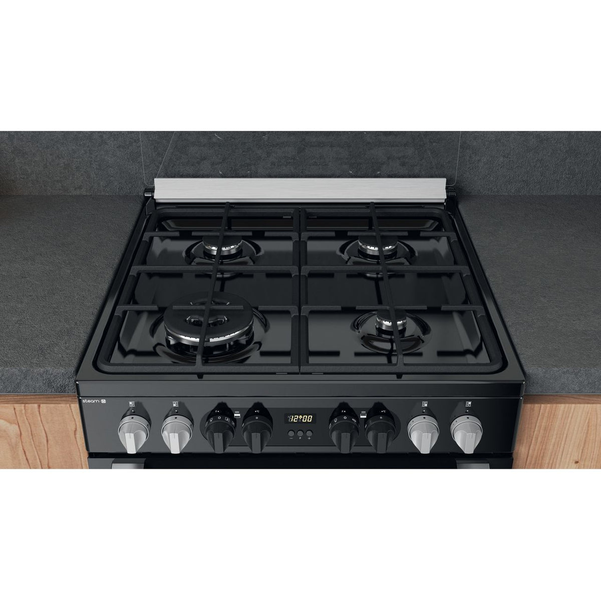 Hotpoint HDM67G8CCB-UK Dual Fuel Cooker - Black - A-A Rated