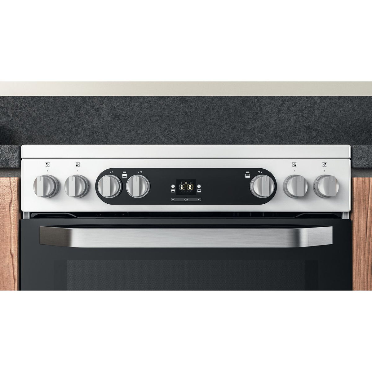 Hotpoint HDM67V9HCW-UK-1 Electric Cooker with Ceramic Hob - White - A-A Rated