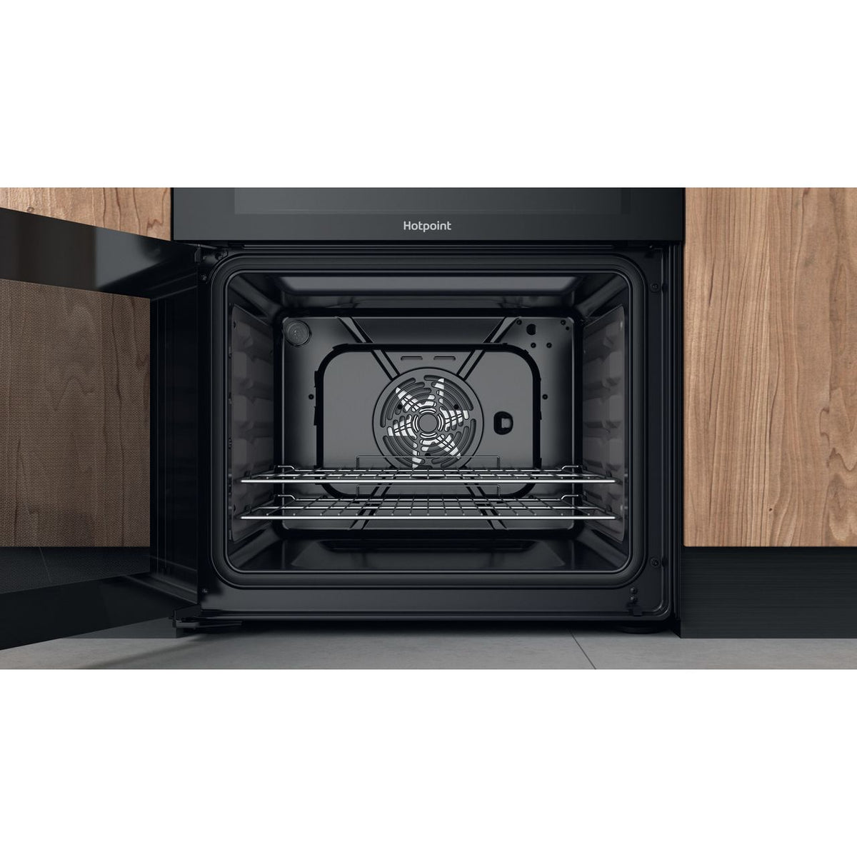 Hotpoint HDM67V92HCB-UK Electric Cooker with Ceramic Hob - Black - A-A Rated