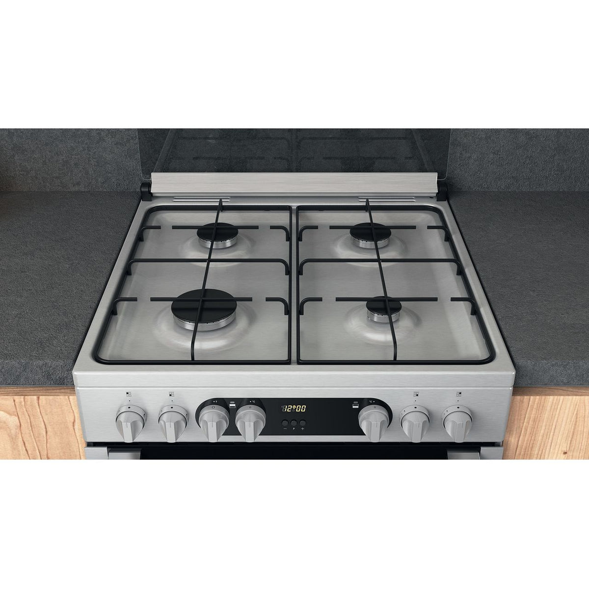 Hotpoint HDM67G9C2CX-U Dual Fuel Cooker - Silver - A-A Rated