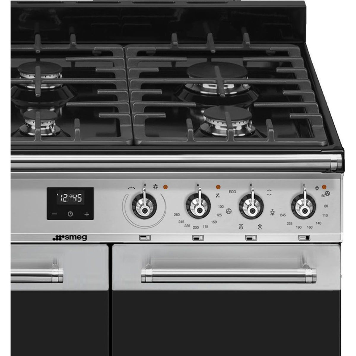 Smeg Symphony SY93-1 Dual Fuel Range Cooker - Stainless Steel - A-B Rated