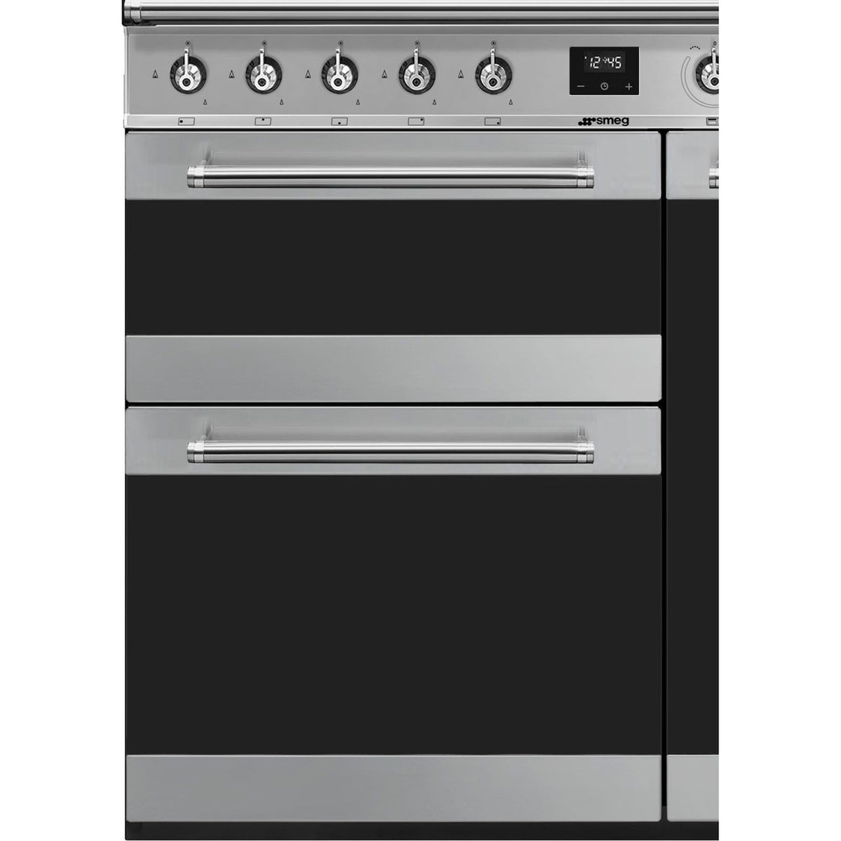 Smeg Symphony SY93-1 Dual Fuel Range Cooker - Stainless Steel - A-B Rated