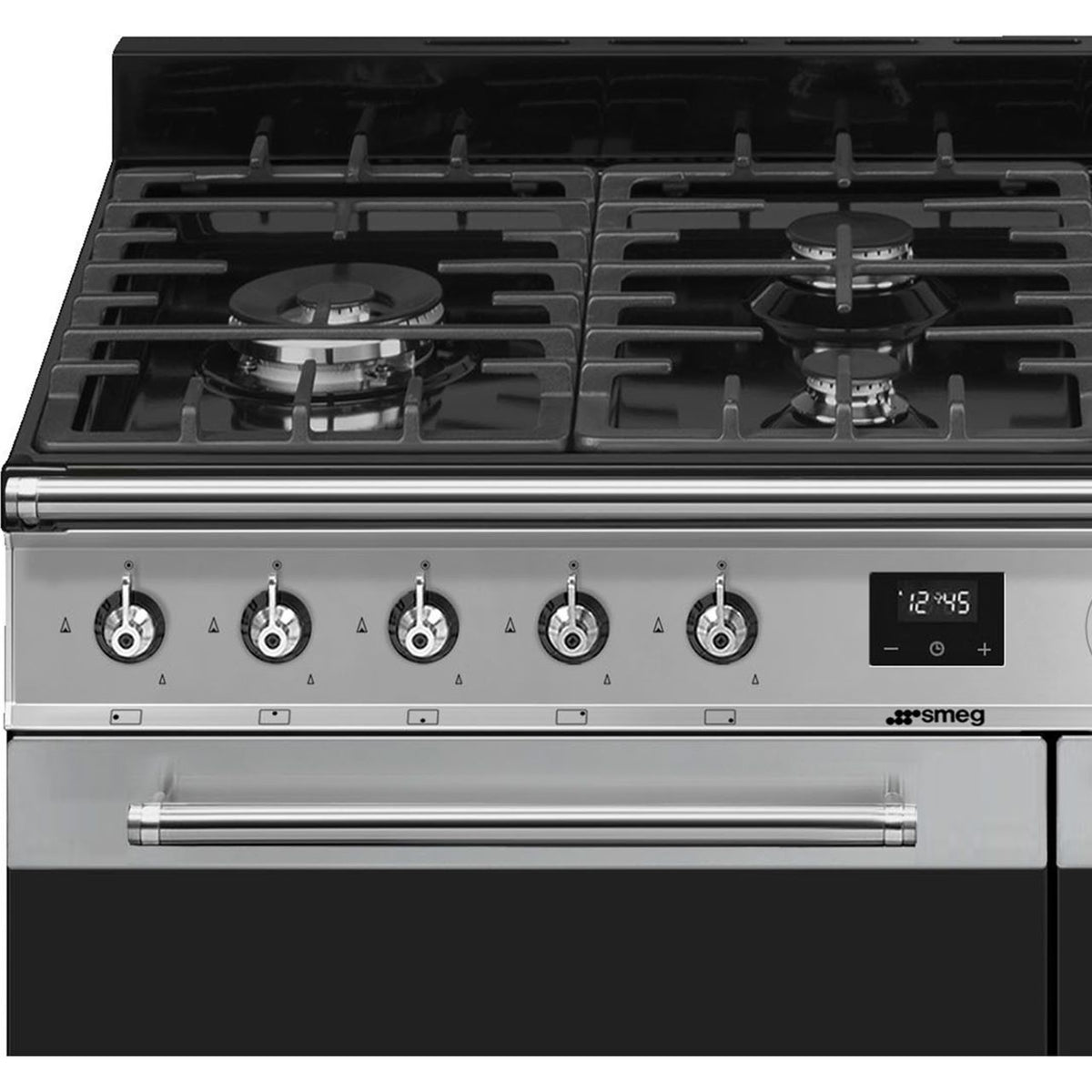 Smeg Symphony SY93-1 Dual Fuel Range Cooker - Stainless Steel - A-B Rated