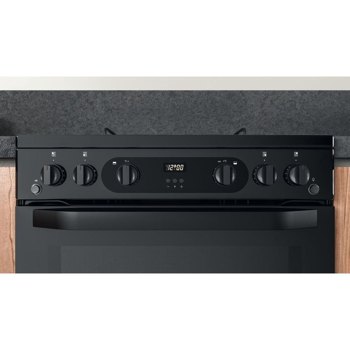 Hotpoint HDM67G0CMB-UK Gas Cooker - Black - A+-A+ Rated