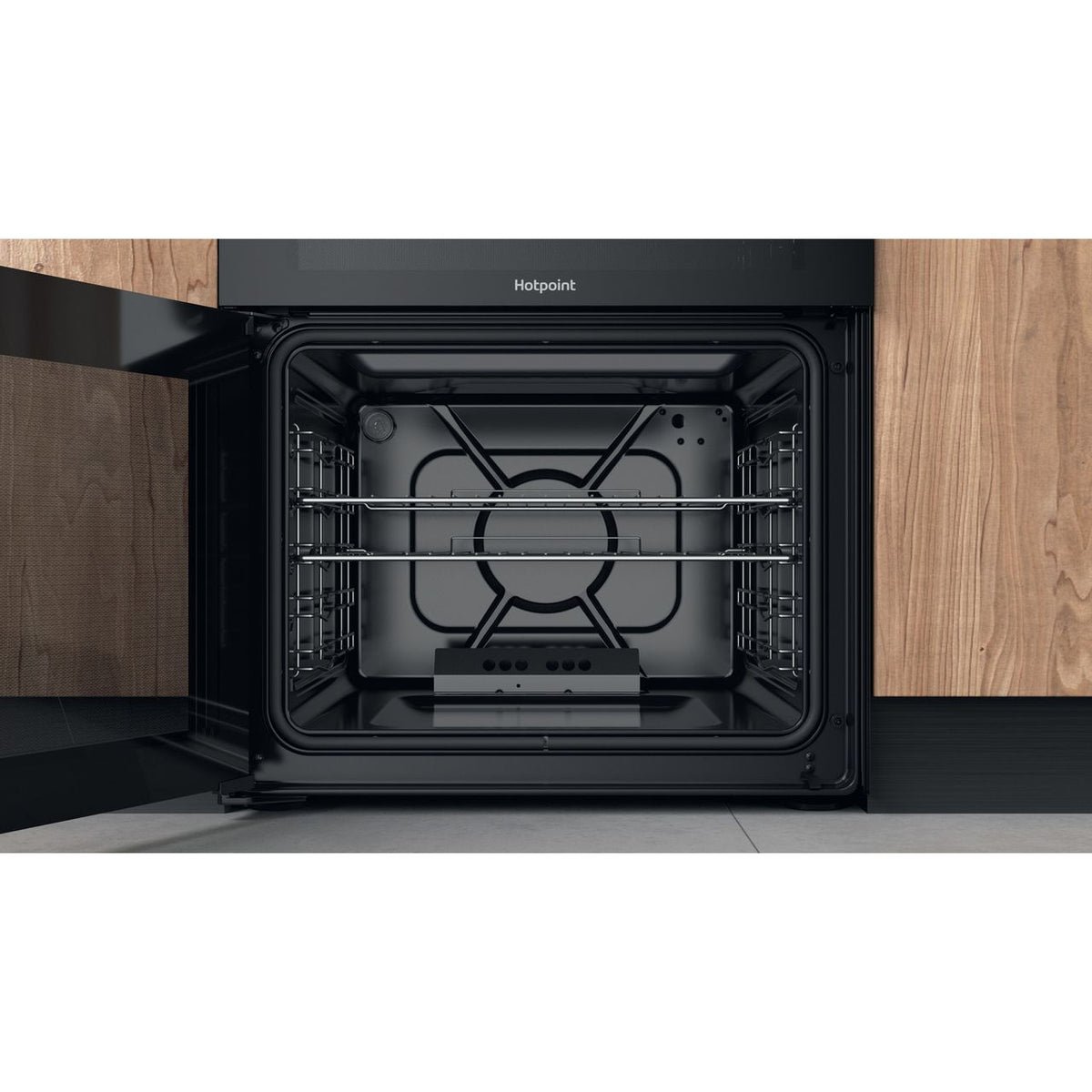 Hotpoint HDM67G0CMB-UK Gas Cooker - Black - A+-A+ Rated