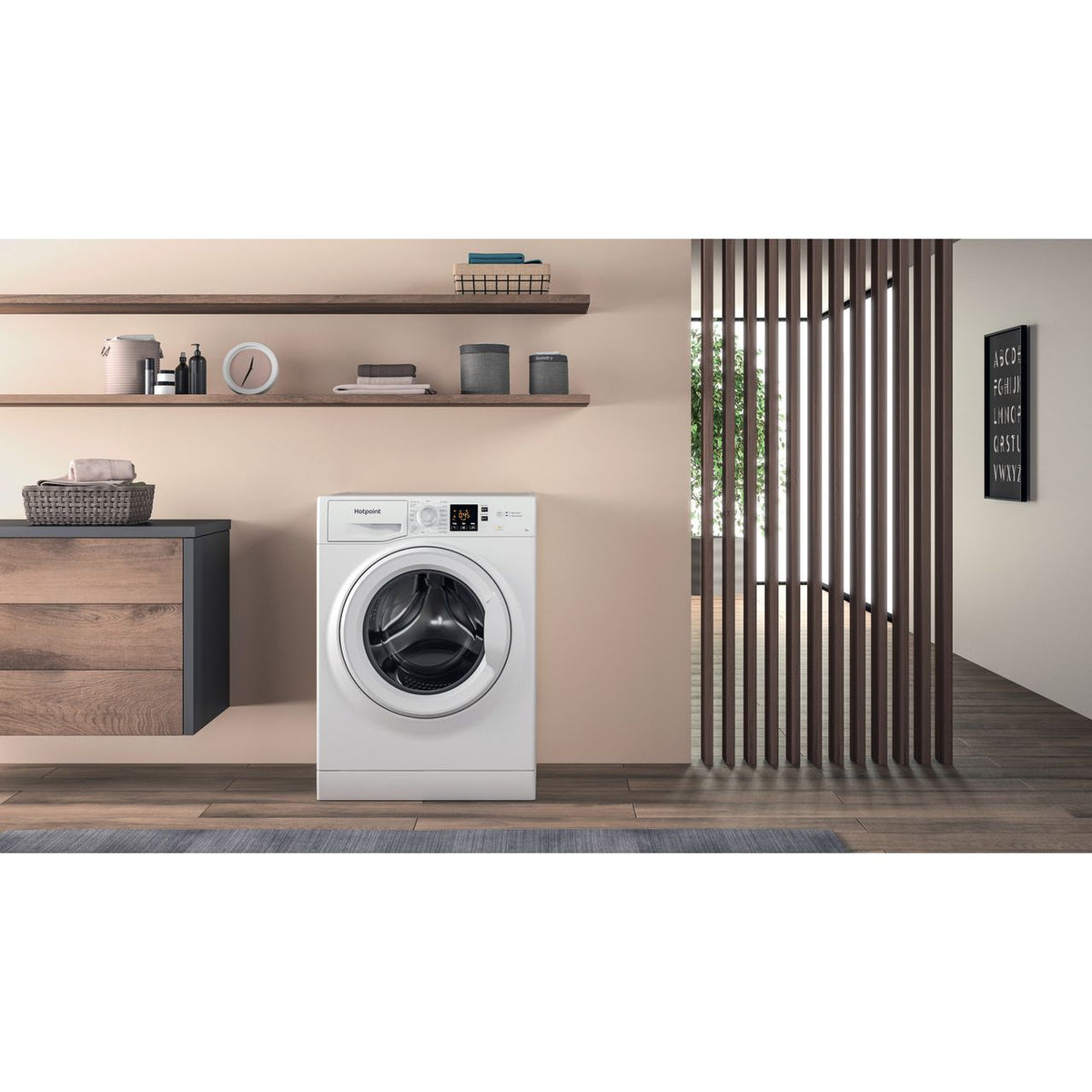 Hotpoint NSWM743UWUKN 7kg Washing Machine with 1400 rpm - White - D Rated