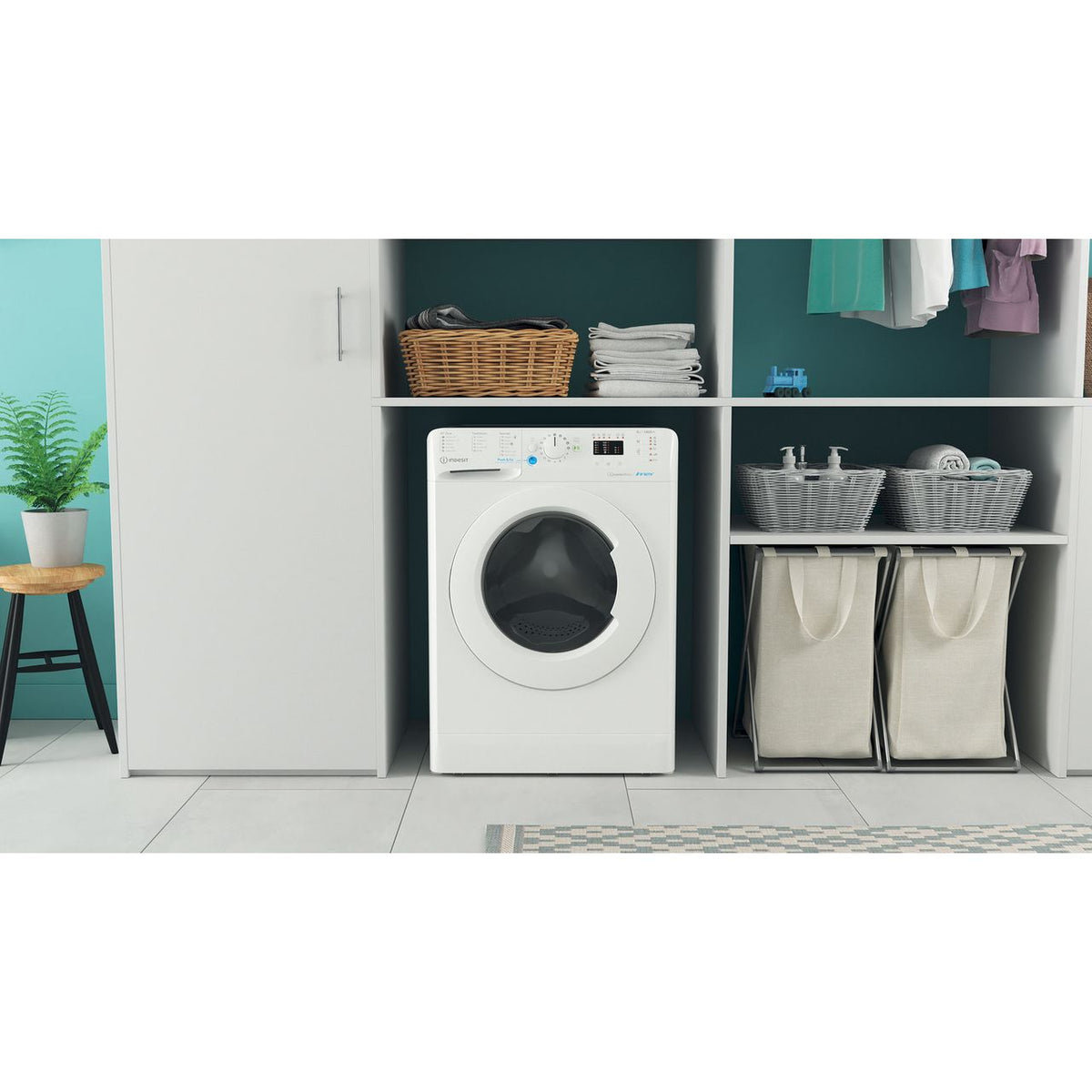 Indesit Innex BWA81485XWUKN 8kg Washing Machine with 1400 rpm - White - B Rated