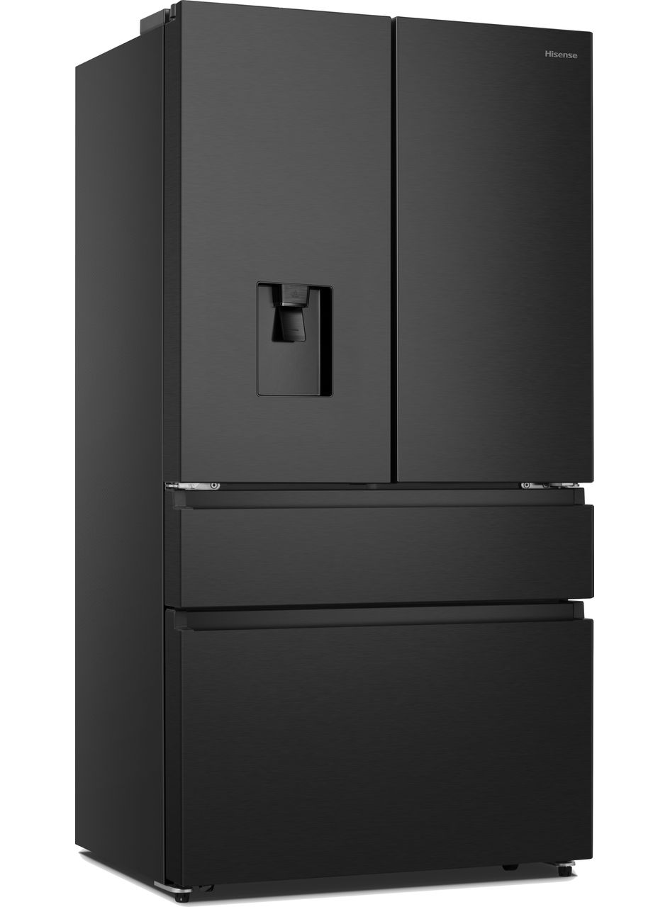 Hisense PureFlat RF749N4SWFE Non-Plumbed Frost Free American Fridge Freezer - Black - Stainless Steel - E Rated