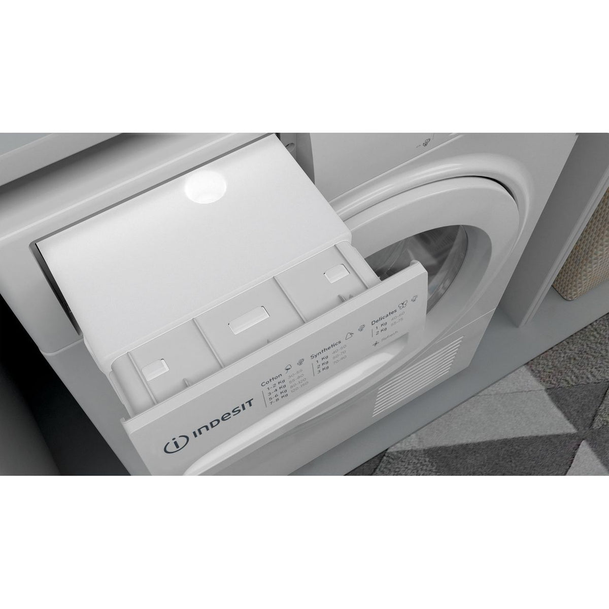 Indesit I2D81WUK 8Kg Condenser Tumble Dryer - White - B Rated