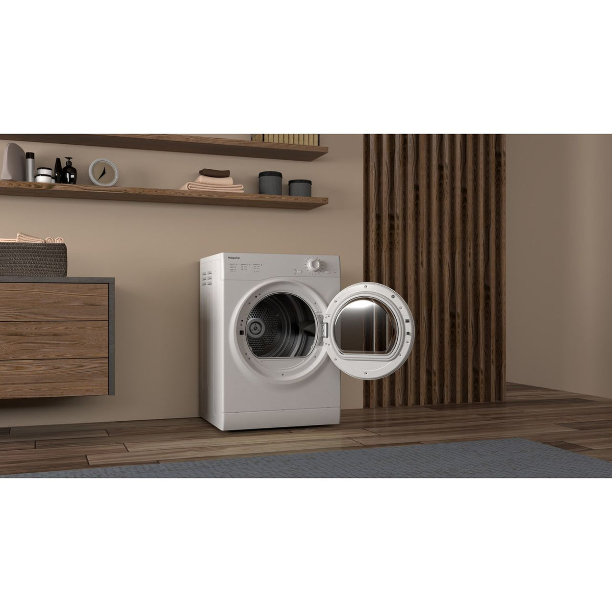 Hotpoint H1D80WUK 8Kg Vented Tumble Dryer - White - C Rated