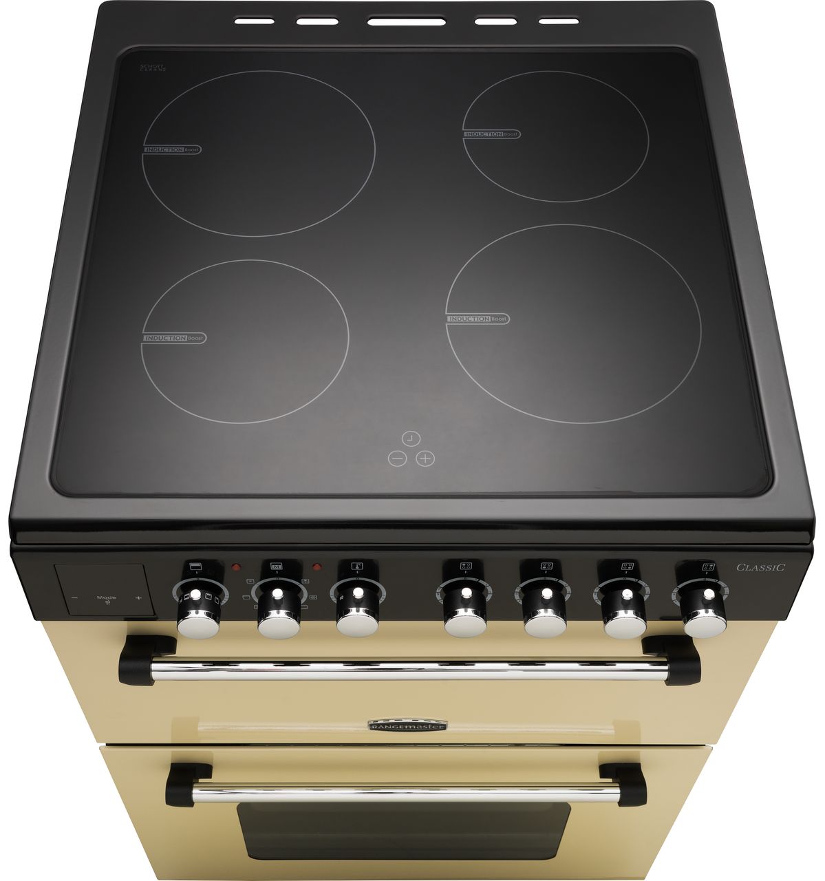 Rangemaster Classic 60 CLA60EICR-C Electric Cooker with Induction Hob - Cream - Chrome - A-A Rated