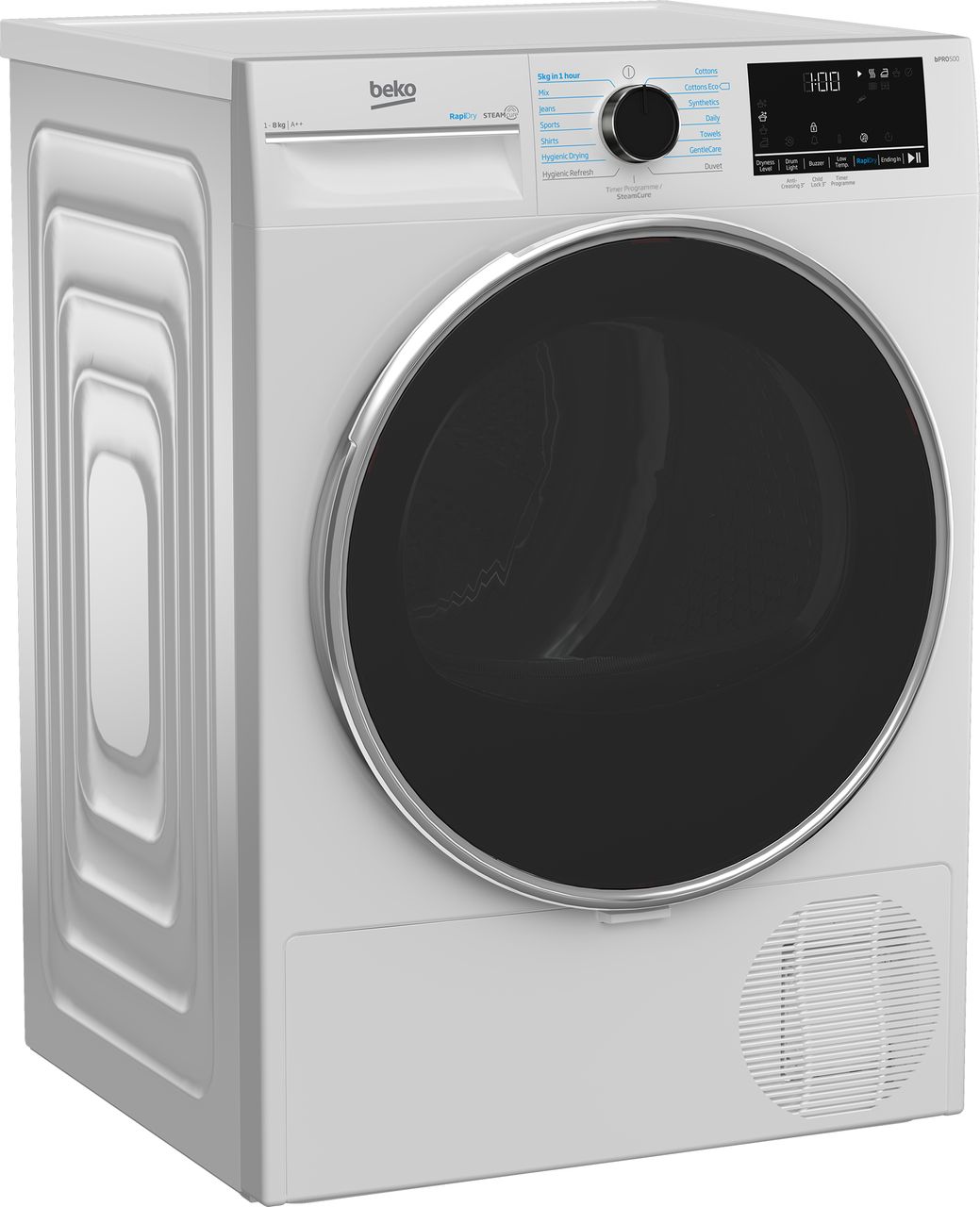 Beko RapiDry™ B5T4823RW 8Kg Heat Pump Tumble Dryer - White - A++ Rated