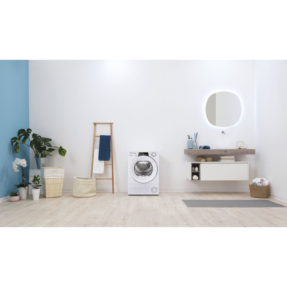 Candy ROEH10A2TCE Wifi Connected 10Kg Heat Pump Tumble Dryer - White - A++ Rated