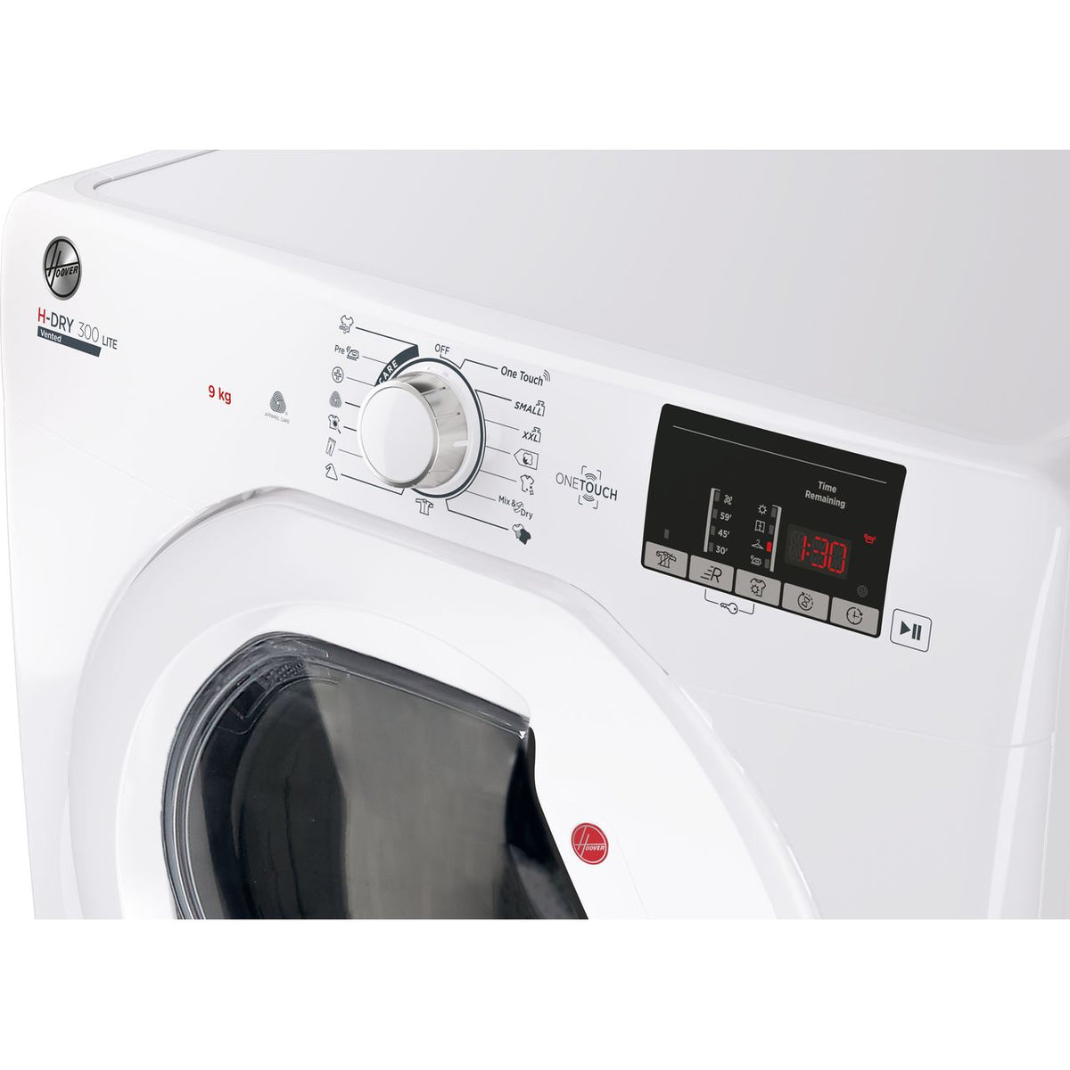 Hoover H-DRY 300 HLEV9DG 9Kg Vented Tumble Dryer - White - C Rated